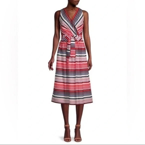 Tommy Hilfiger Nautical Sleeveless Midi Dress NWT 149.00 - Picture 1 of 7